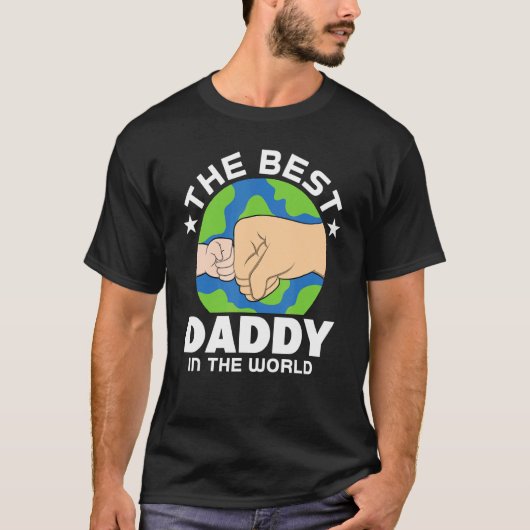 Beste papa in de wereld, pa t-shirt (Voorkant)