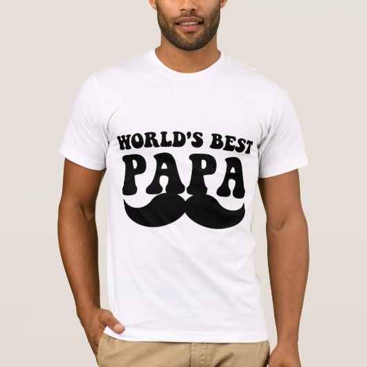 beste papa in de wereld t-shirt (Voorkant)