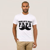 beste papa in de wereld t-shirt (Voorkant volledig)