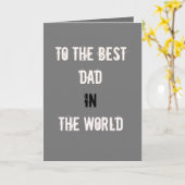 Beste papa in de wereld Teksten Vaderdag Kaart (Gele Bloem)