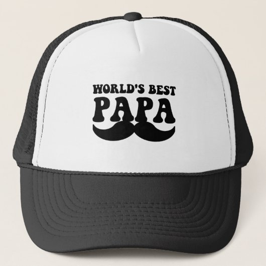 beste papa in de wereld trucker pet (Voorkant)