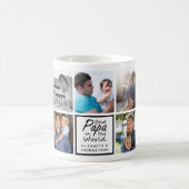 Beste Papa in de Wereld Vaderdag Fotocollage Koffiemok (Center)