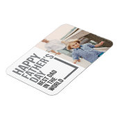 Beste papa in de wereld Vaderdag | Fotomagneet Magneet (Linkerzijde)