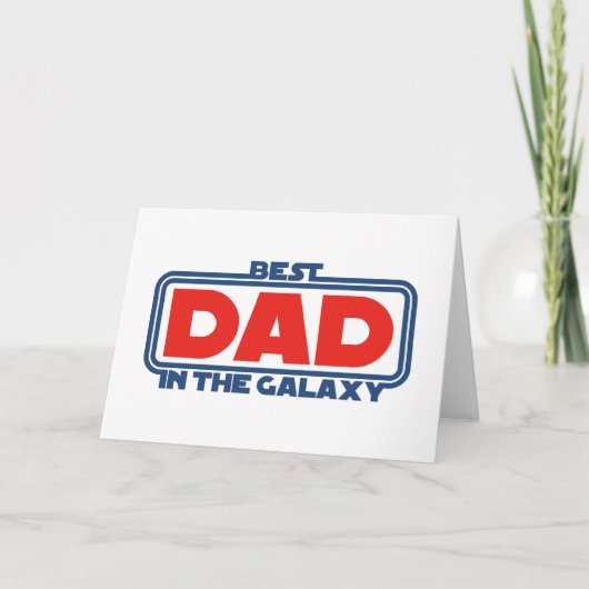 Beste papa in het heelal kaart (Voorkant)
