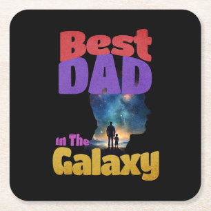 Beste papa in het heelal kartonnen onderzetters
