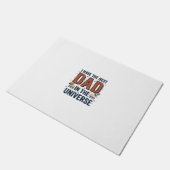 Beste papa in het heelal ruimte vector ontwerp_1 deurmat (Schuin)