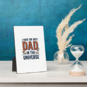 Beste papa in het heelal ruimte vector ontwerp_1 fotoplaat (Zijkant)