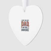 Beste papa in het heelal ruimte vector ontwerp_1 ornament (voorkant)