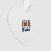 Beste papa in het heelal ruimte vector ontwerp_1 ornament (voorkant)