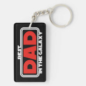 Beste papa in het heelal sleutelhanger (achterkant)