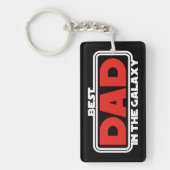 Beste papa in het heelal sleutelhanger (Voorkant)