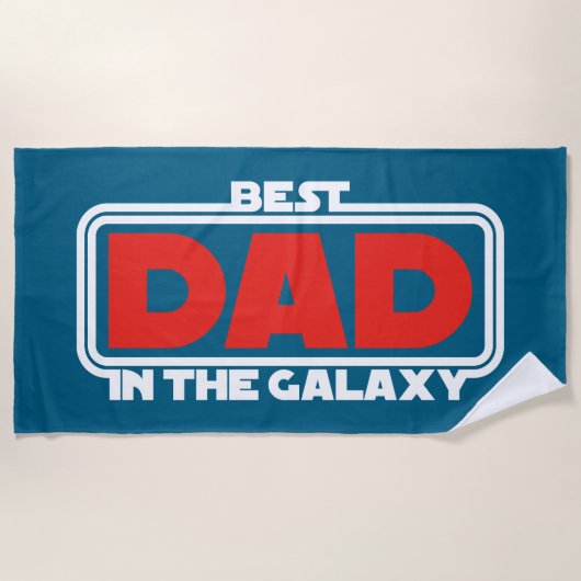 Beste papa in het heelal strandlaken (Voorkant)