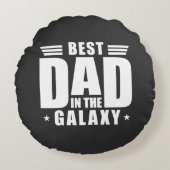 Beste papa in het heelal - Vaderdag, verjaardag Rond Kussen (Voorkant)