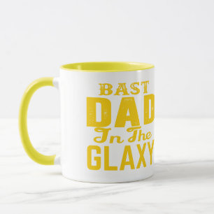 Beste papa in het heelal vintage gouden typografis mok