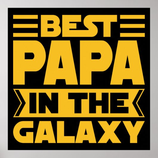 Beste Papa In Het Sterrenstelsel Poster (Voorkant)