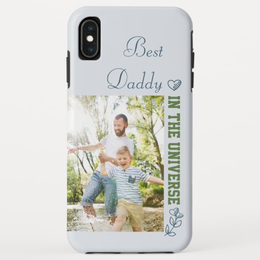 Beste Papa in het Universum Aangepaste Foto Case-Mate iPhone Case (Achterkant)