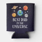 Beste papa in het universum grappige quote vadersd blikjeskoeler (Voorkant)