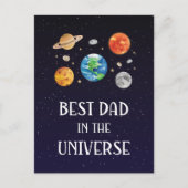 Beste papa in het universum grappige quote vadersd briefkaart (Voorkant)
