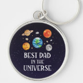 Beste papa in het universum grappige quote vadersd sleutelhanger (Voorkant)