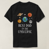 Beste papa in het universum grappige quote vadersd t-shirt (Design voorkant)