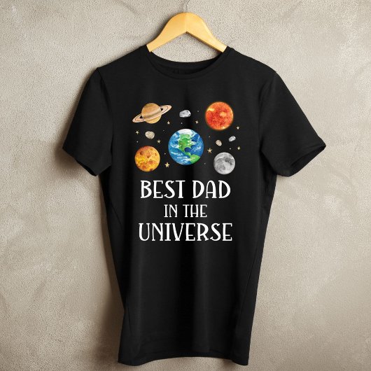 Beste papa in het universum grappige quote vadersd t-shirt
