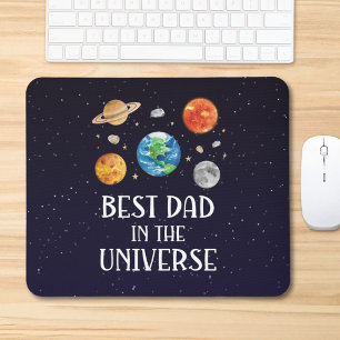 Beste papa in het universum Grappige spreuk Vaderd Muismat