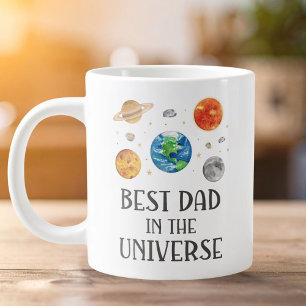 Beste papa in het universum grappige spreuk vaders grote koffiekop