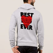 Beste papa in het universum ooit hoodie (Achterkant)