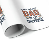 Beste papa in het Universum Ruimte Vector Design_1 Cadeaupapier (Rol Hoek)