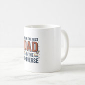 Beste papa in het Universum Ruimte Vector Design_1 Koffiemok (Voorkant rechts)