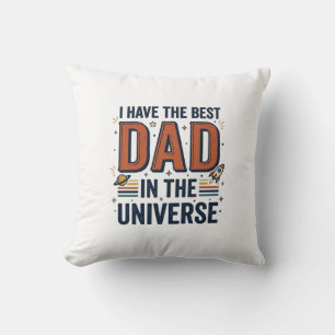 Beste papa in het Universum Ruimte Vector Design_1 Kussen