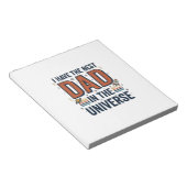 Beste papa in het Universum Ruimte Vector Design_1 Notitieblok (Schuin)