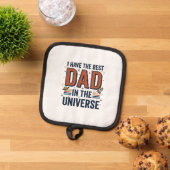 Beste papa in het Universum Ruimte Vector Design_1 Pannenlap (Top down)