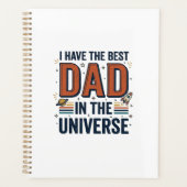 Beste papa in het Universum Ruimte Vector Design_1 Planner (Voorkant)