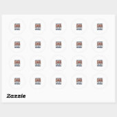 Beste papa in het Universum Ruimte Vector Design_1 Ronde Sticker (Vel)