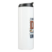Beste papa in het Universum Ruimte Vector Design_1 Thermosbeker (Gedraaid links)