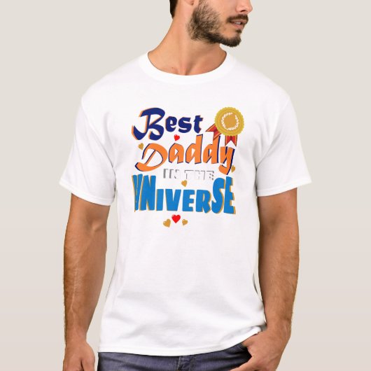 Beste Papa in het Universum T-Shirt (Voorkant)
