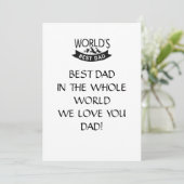 BESTE PAPA KAART, VADER DAG KAART (Staand voorkant)