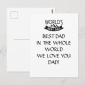 BESTE PAPA KAART, VADER DAG KAART (Voorkant / Achterkant)