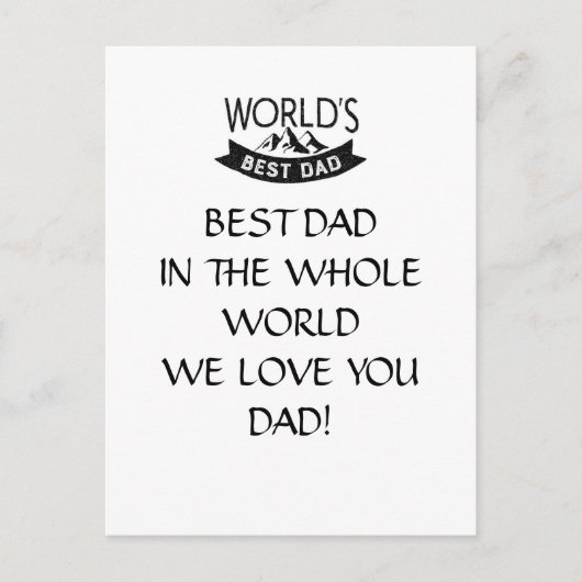 BESTE PAPA KAART, VADER DAG KAART (Voorkant)