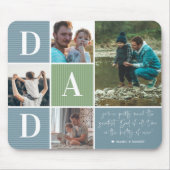 Beste Papa | Kleurblok Fotocollage Muismat (Voorkant)