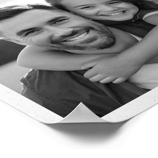 Beste papa krant aangepaste foto poster (Hoek)