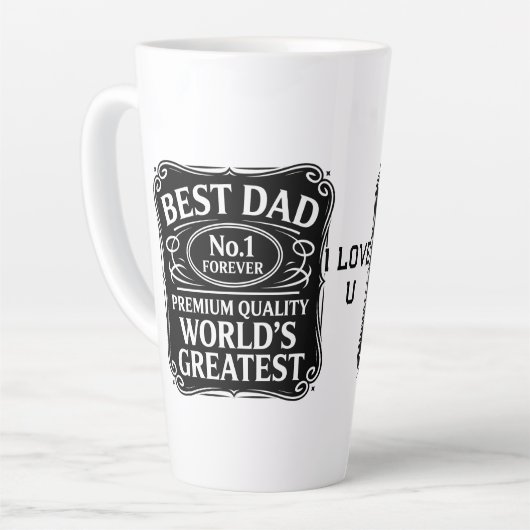 Beste Papa Latte Mok (Linkerhoek)