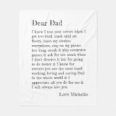 Beste Papa Lettertypografie Persoonlijk Fleece Deken (Voorkant)
