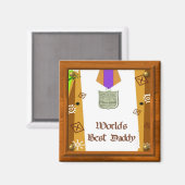 Beste papa Magnet (Voorkant / Achterkant)