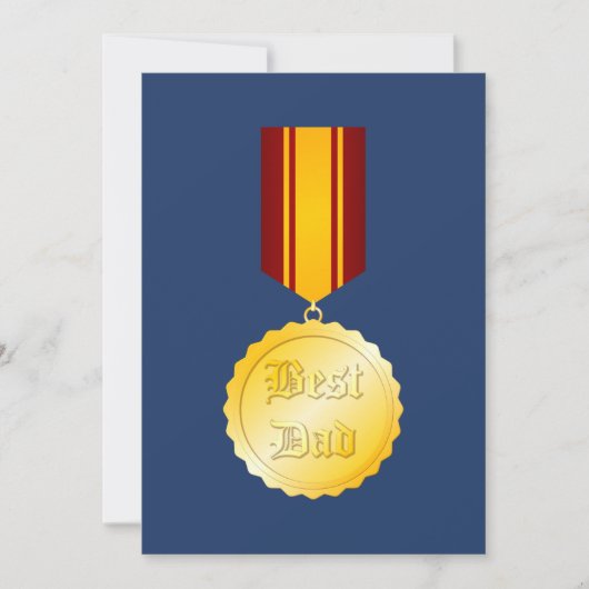 Beste Papa Medaille Broche Vaderdag (Voorkant)