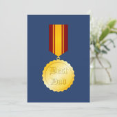 Beste Papa Medaille Broche Vaderdag (Staand voorkant)