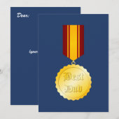 Beste Papa Medaille Broche Vaderdag (Voorkant / Achterkant)