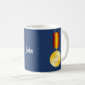 Beste Papa Medaille Broche Vaderdag Koffiemok (Voorkant rechts)