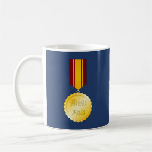 Beste Papa Medaille Broche Vaderdag Koffiemok